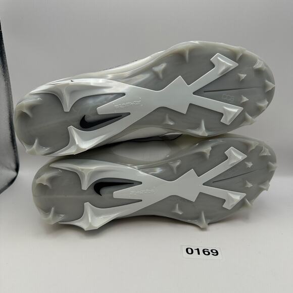 NIKE Men\'s 12.5 Alpha Menace ELITE 3 White Football Cleats DM1792-109